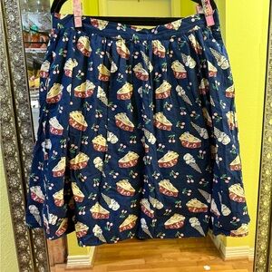 Modcloth Cherry Pie & Ice Cream Skirt